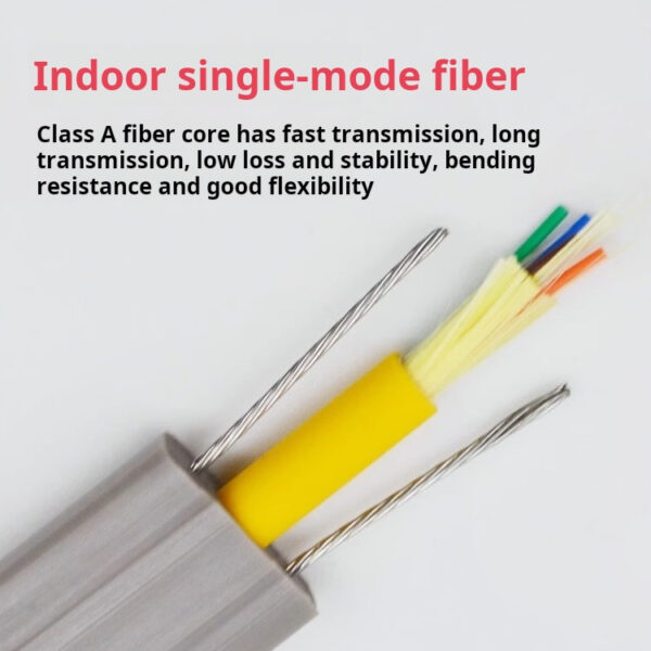 Elevator 4 core single mode indoor optical fiber elevator traveling optical cable - Image 2