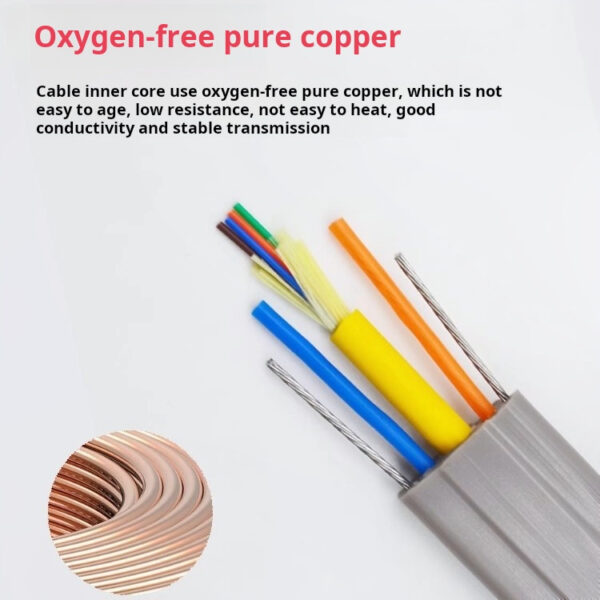 Elevator 4 core single mode indoor optical fiber elevator traveling optical cable - Image 3