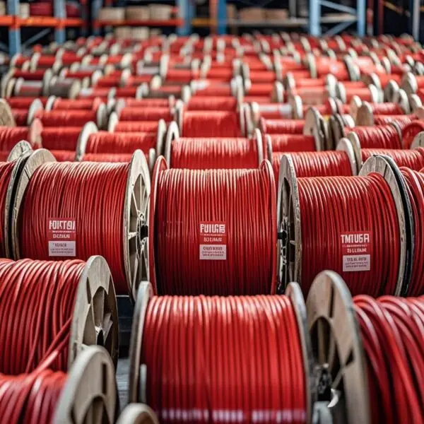 1.5mm 2 Core Fire Alarm Cable 100m/Coil UL FPLR Certified LSZH Shielded For Commercial Buildings Fire Alarm Cable